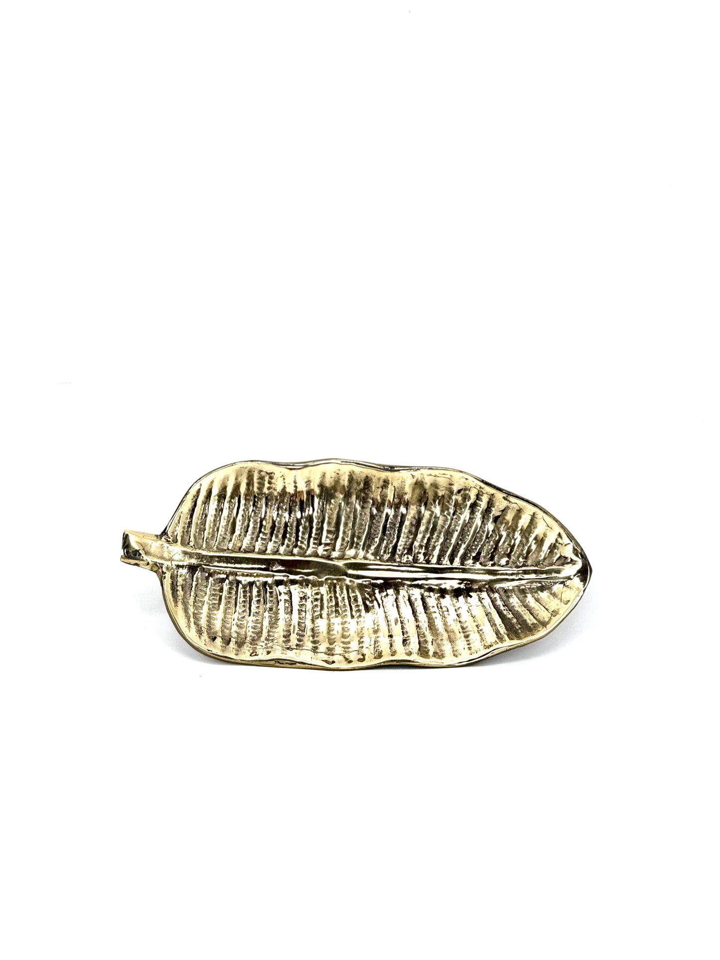 Banana Leaves Brass Tray
