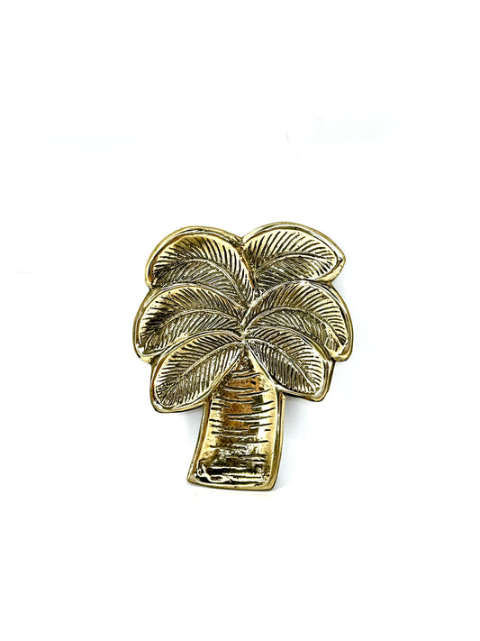 Palm Brass Tray