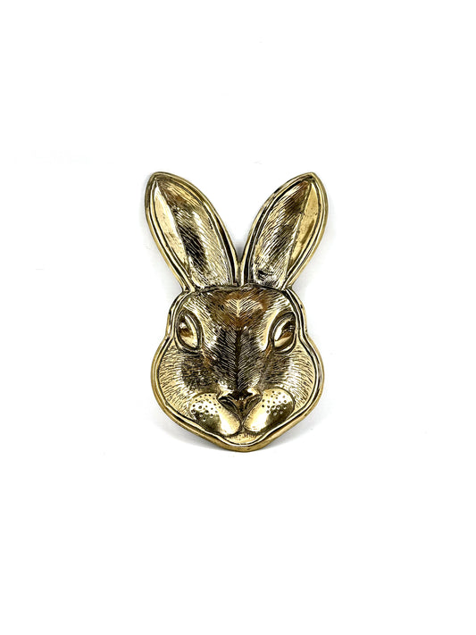 Rabbit head brass tray