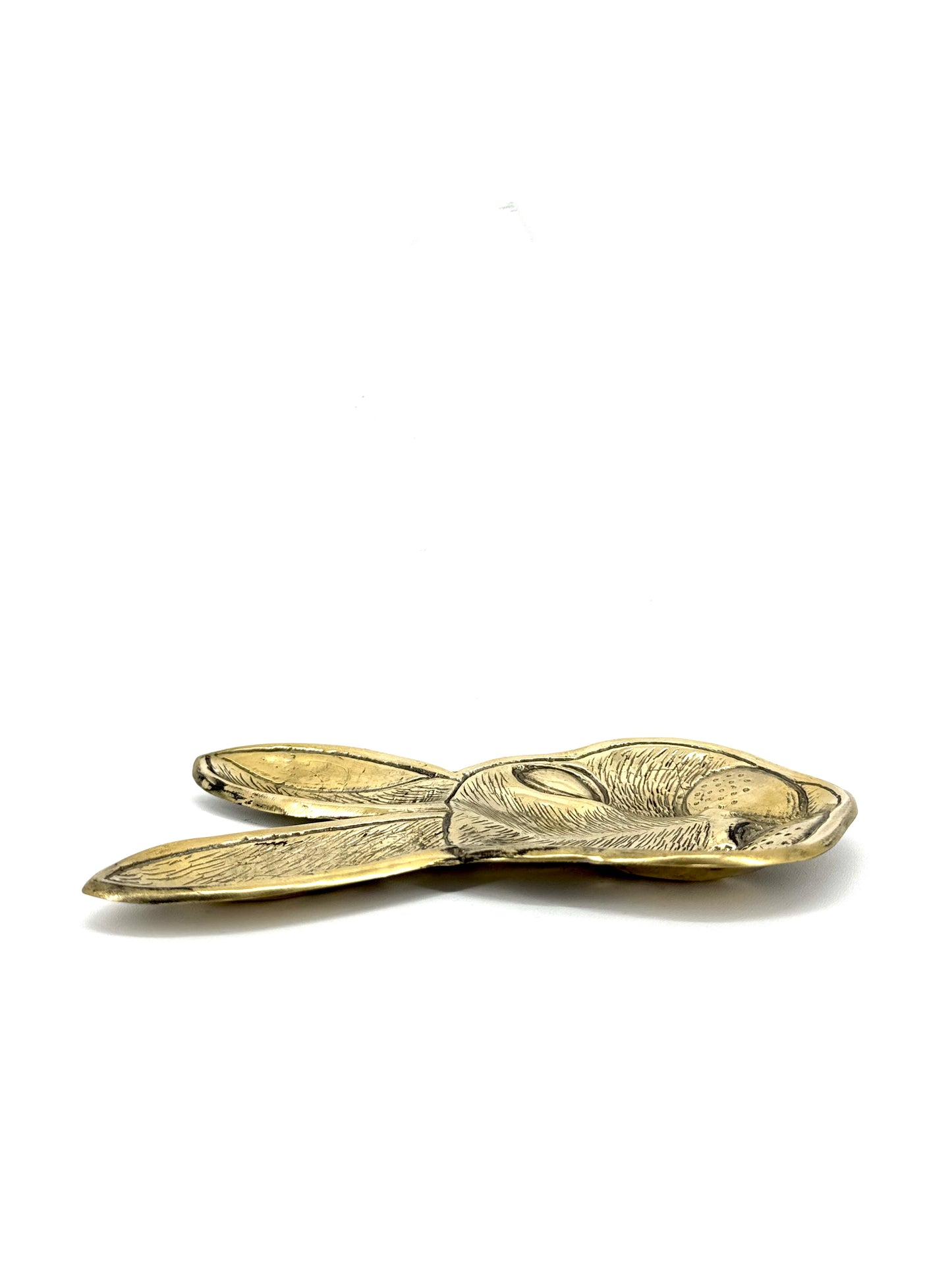 Rabbit head brass tray